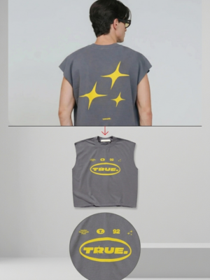 TRUE TOO BRIGHT TO MISS INTUITION CAMISETA SIN MANGAS GRIS