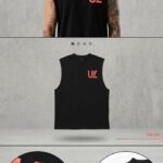 Camiseta Sin Mangas Para Hombre Negra DNM