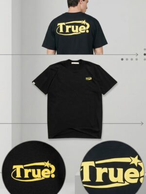 TRUE EVERYDAY LOGO T-SHIRT CAMISETA NEGRA